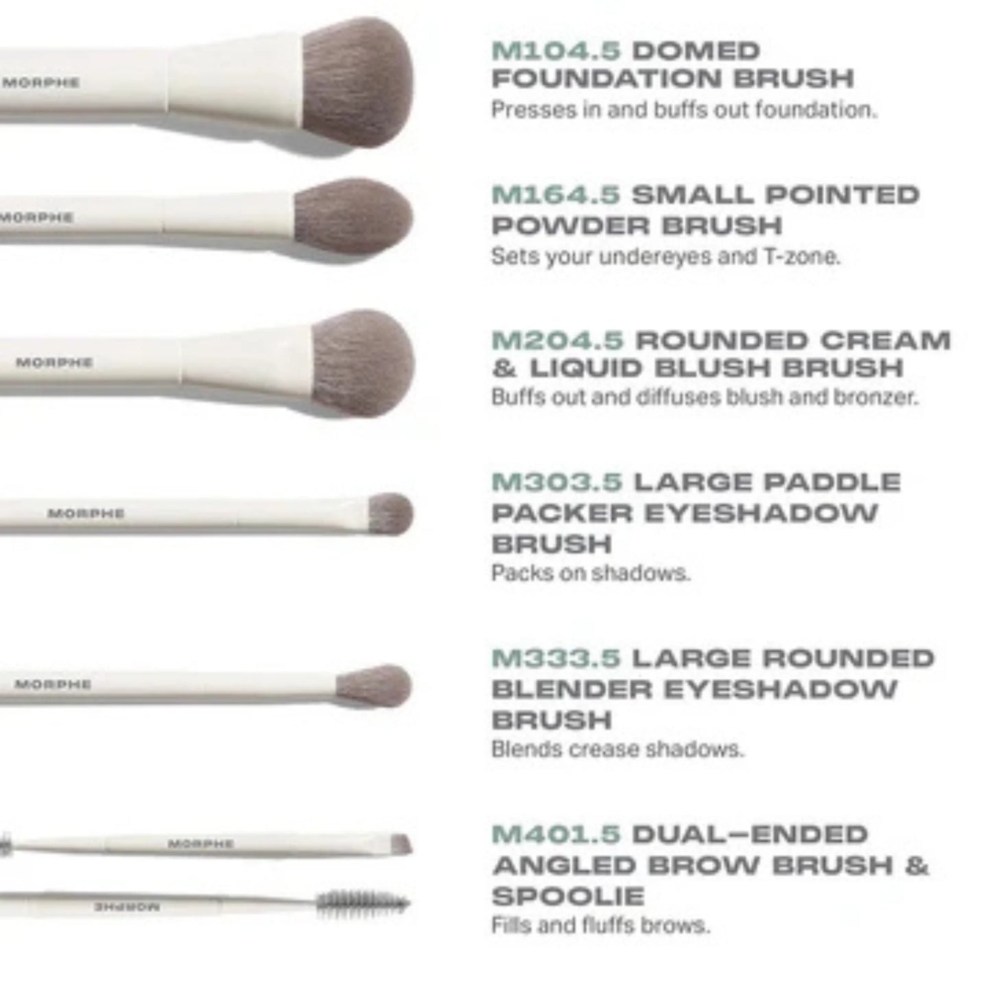 Morphe Along for the Glide 6-Piece Travel Brush Set