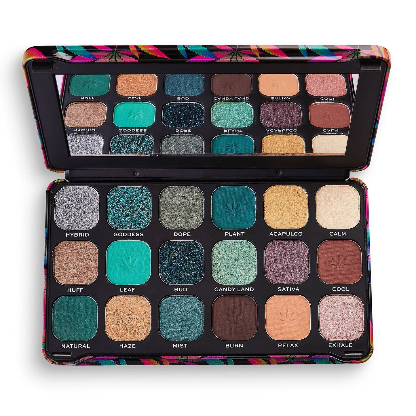 Makeup Revolution Forever Flawless Chilled with cannabis sativa Eyeshadow palete