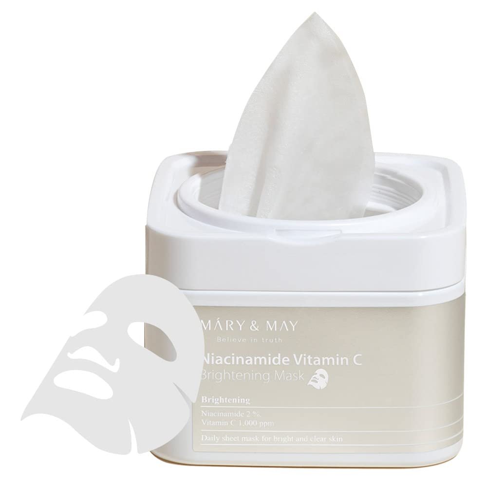 Mary & May Niacinamide Vitamin C Brightening Mask (30 Sheets)