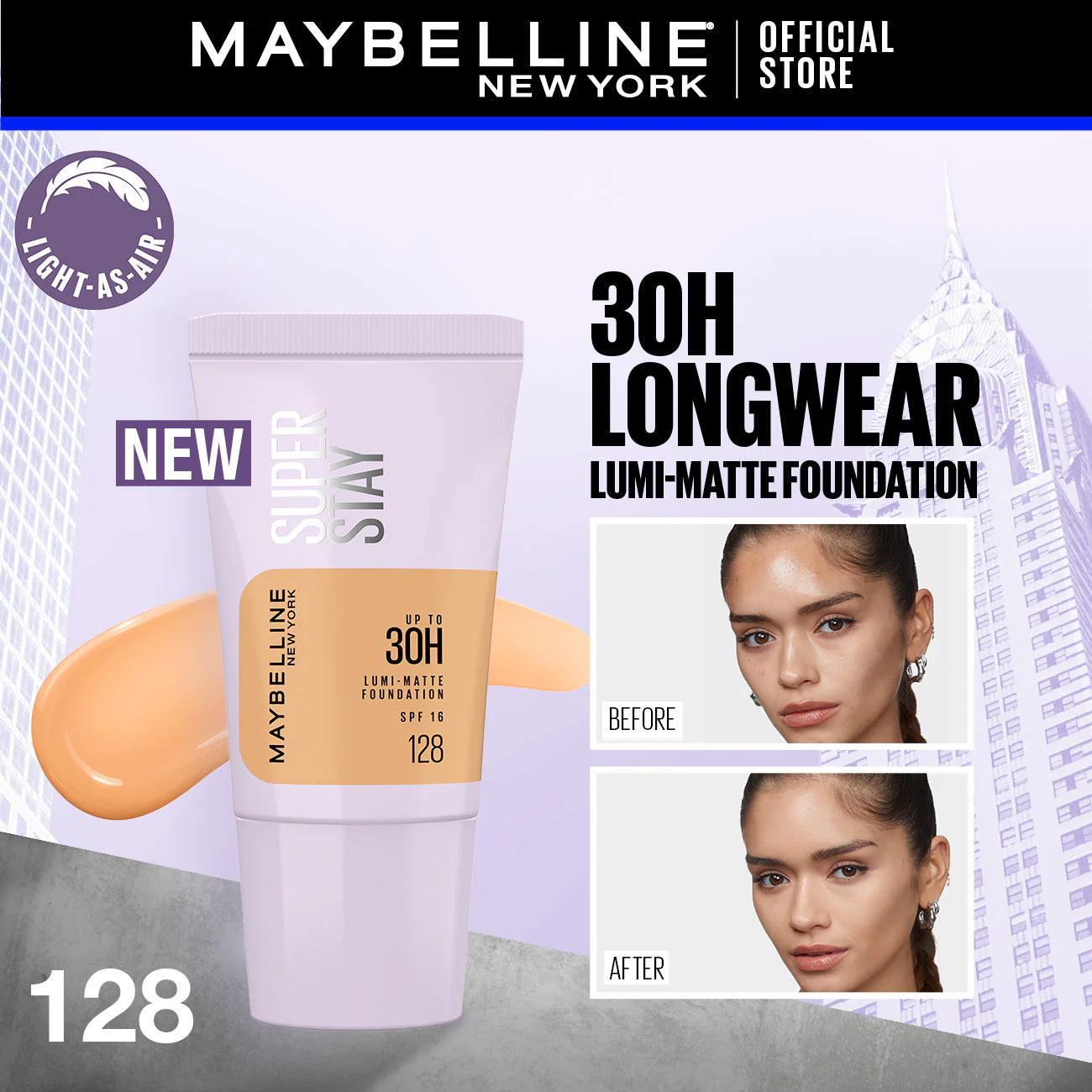 Maybelline Superstay Lumi Matte Liquid Foundation 18ML