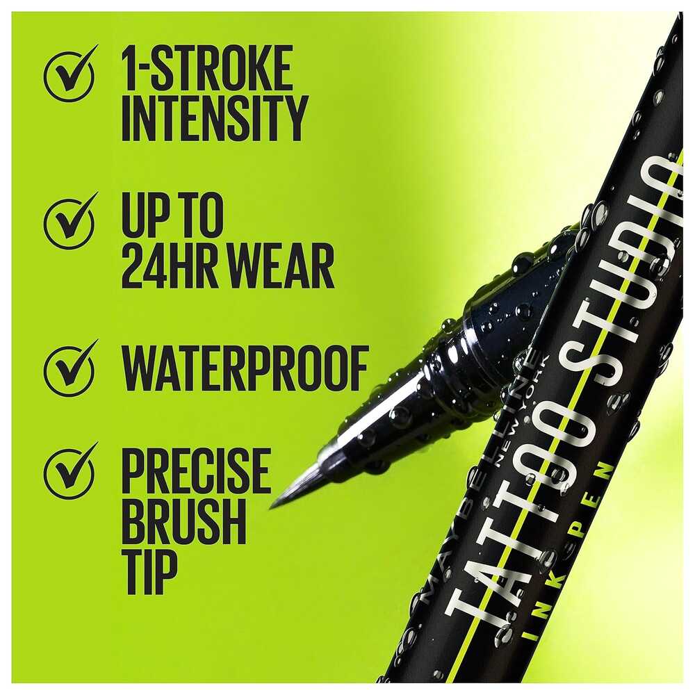Maybelline Tattoo Studio Ink Pen Waterproof Liquid Eyeliner