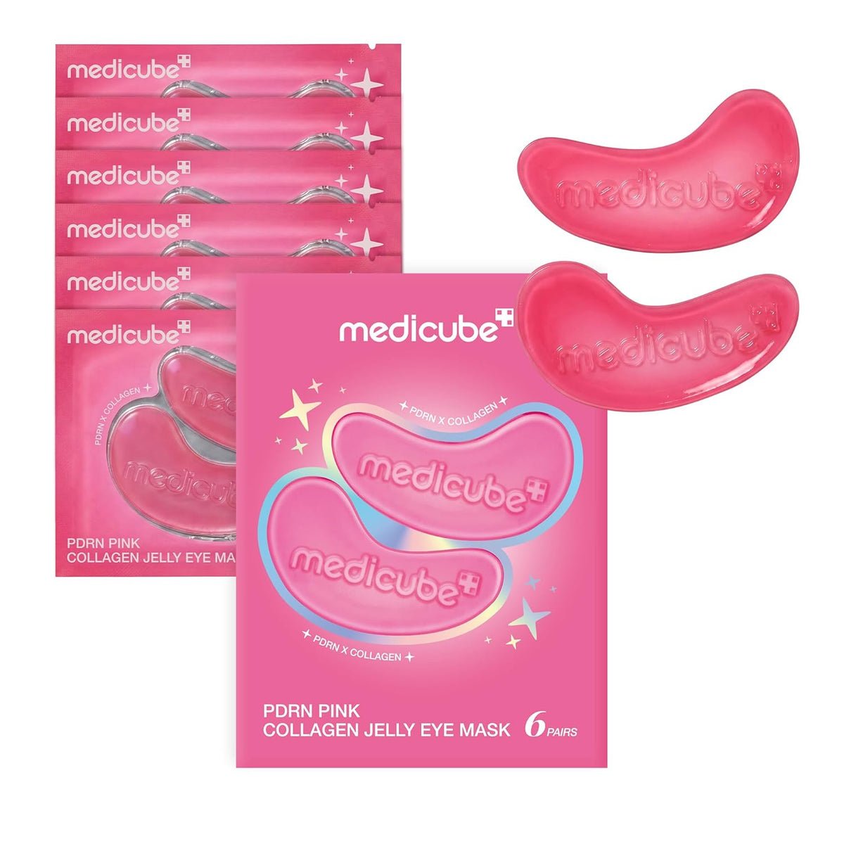 Medicube PDRN Pink Collagen Jelly Eye Mask 6 pairs