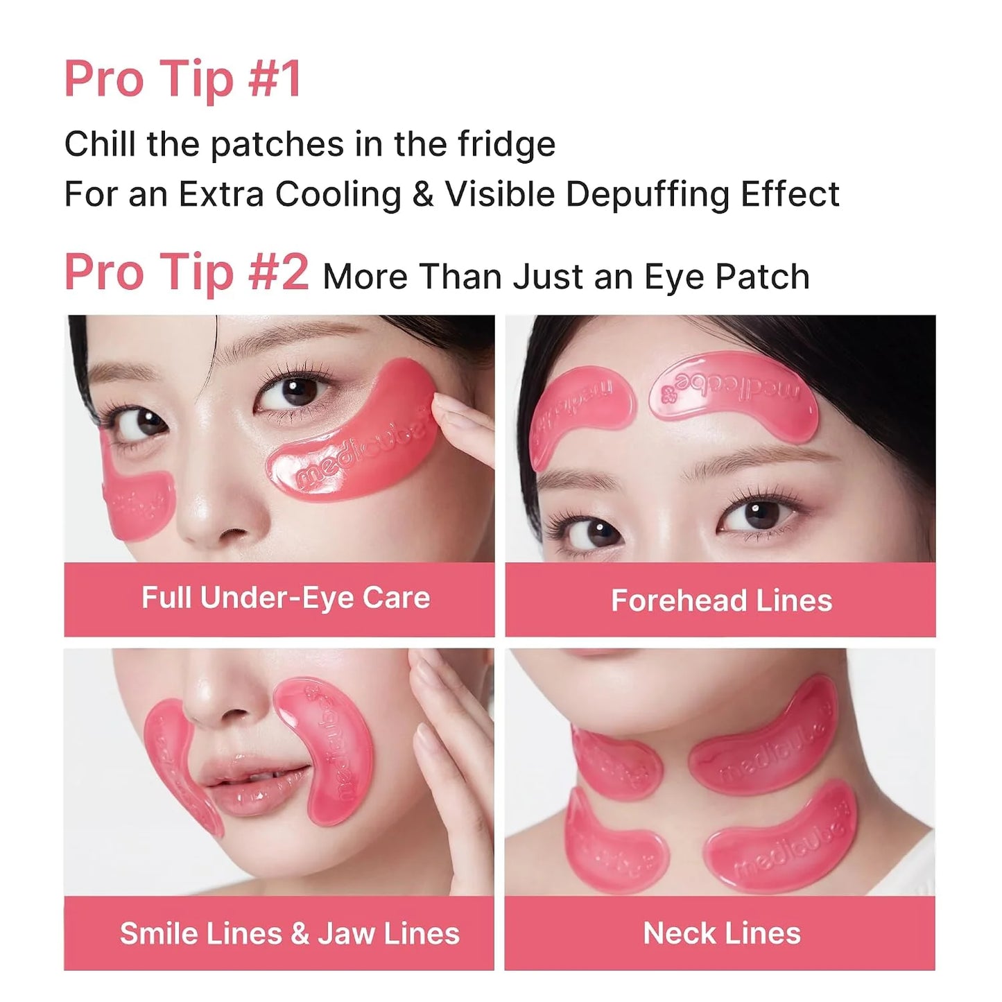 Medicube PDRN Pink Collagen Jelly Eye Mask 6 pairs