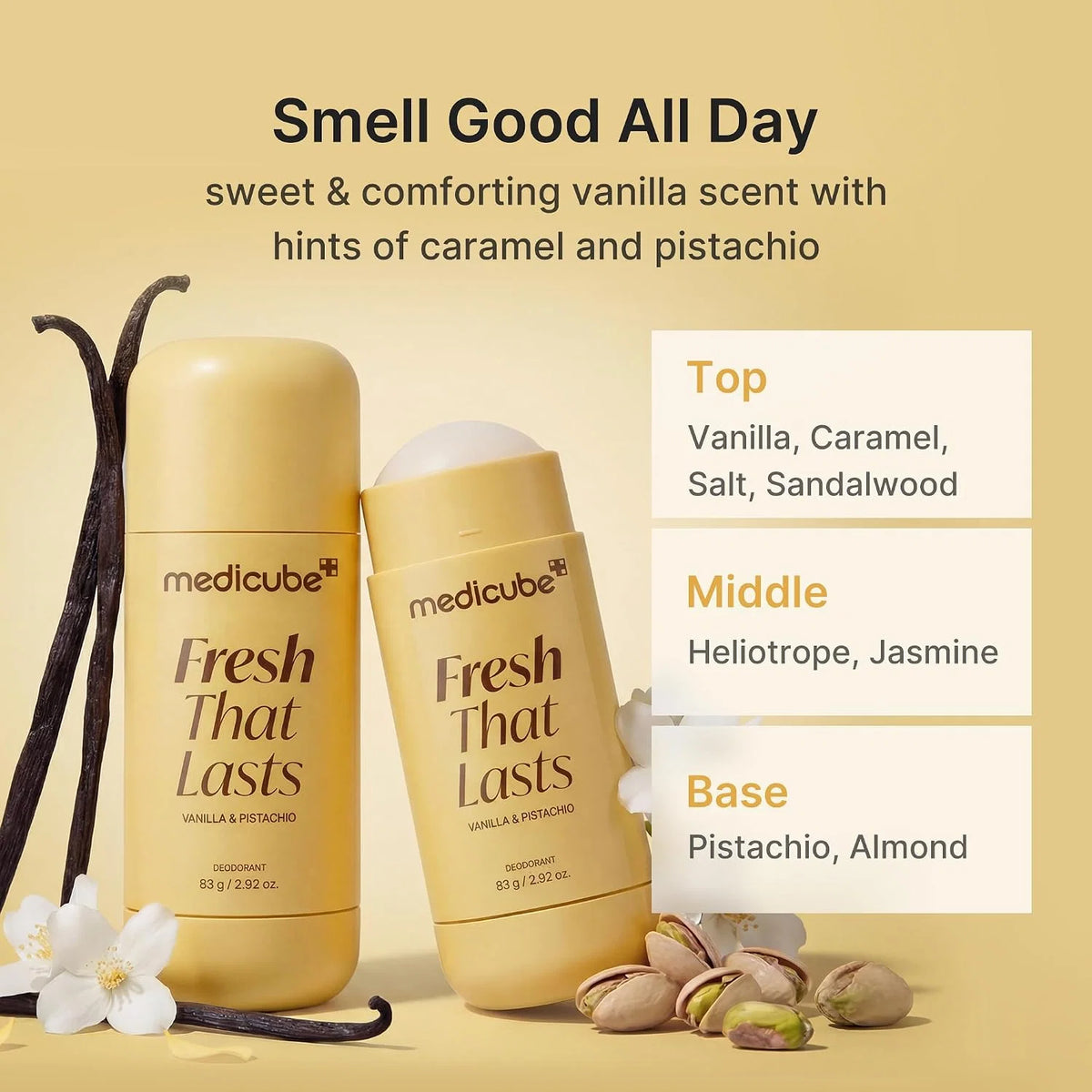 Medicube Kojic Acid Brightening Deodorant (Vanilla & Pistachio)