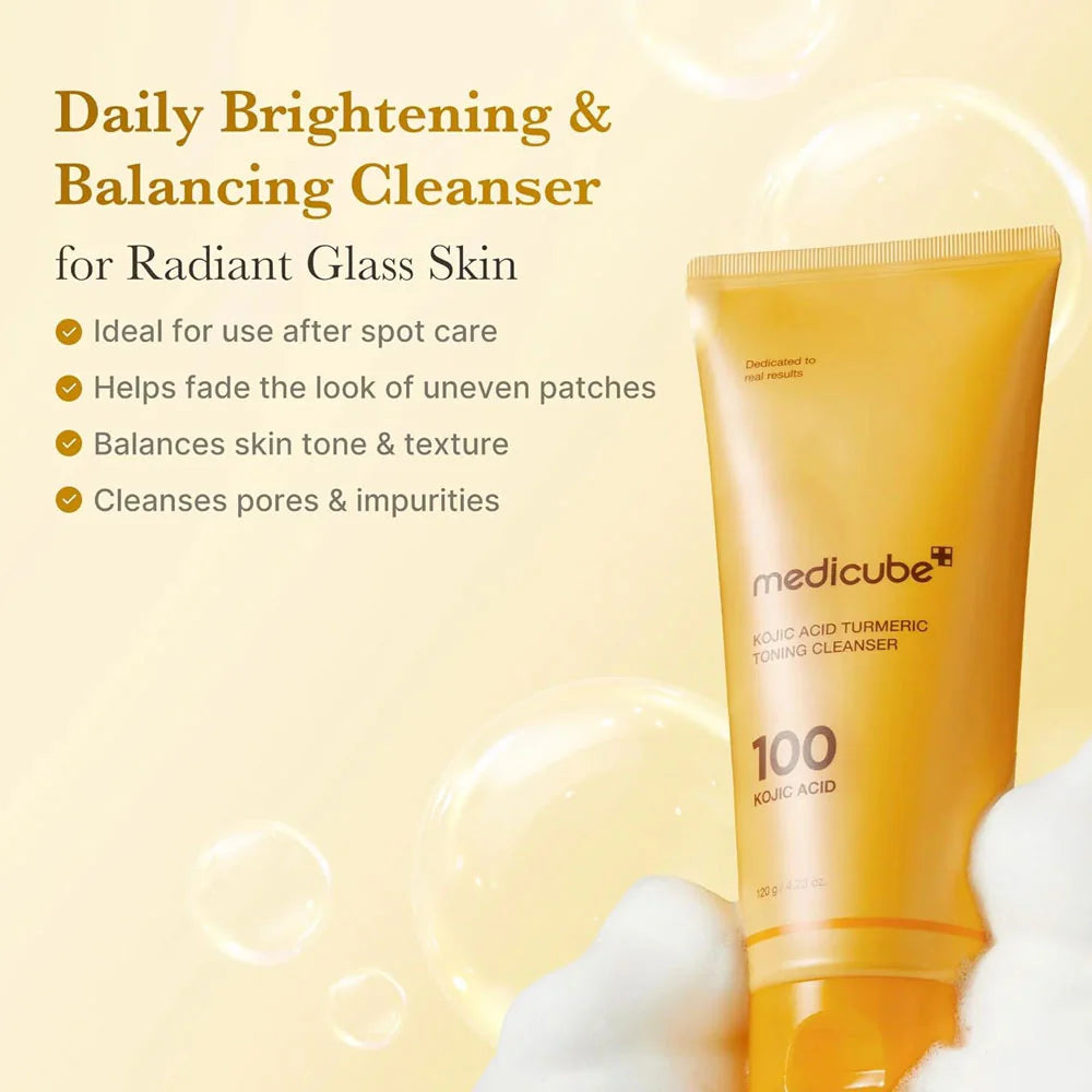 Medicube Kojic Acid Turmeric Toning Cleanser