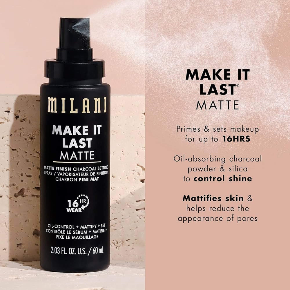 Milani Make It Last Matte Finish Charcoal Setting Spray
