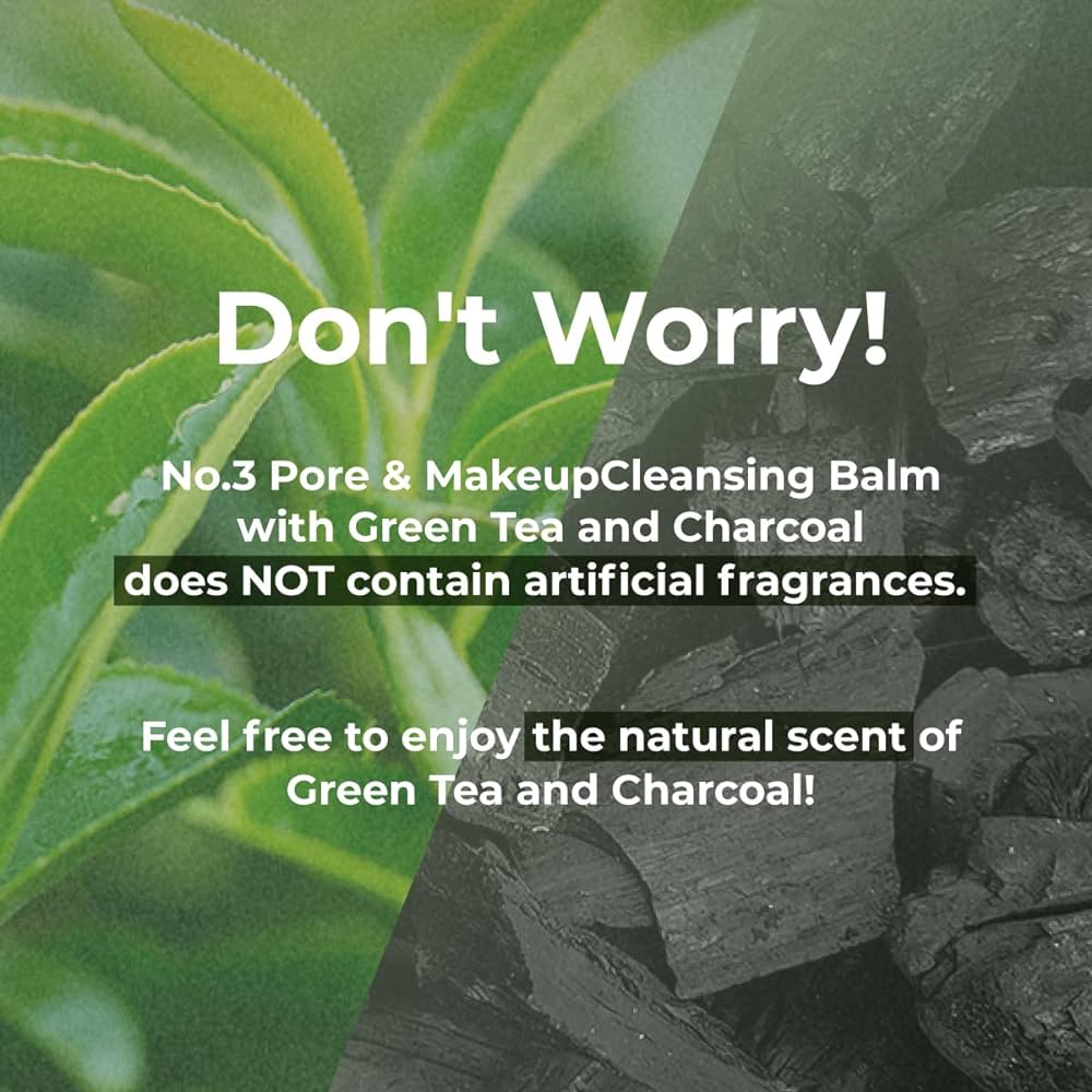 Numbuzin - No.3 Pore & Makeup Cleansing Balm With Green Tea And Charcoal