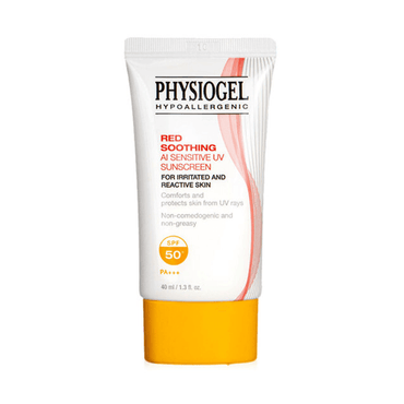 Physiogel Red Soothing Sunscreen, For Irritated & Reactive Skin, SPF-50+