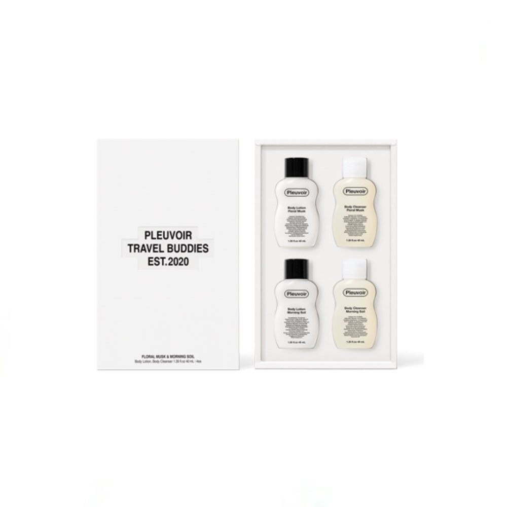 PLEUVOIR  ravel Buddies Body Wash & Lotion (Floral Musk, Morning Soil)