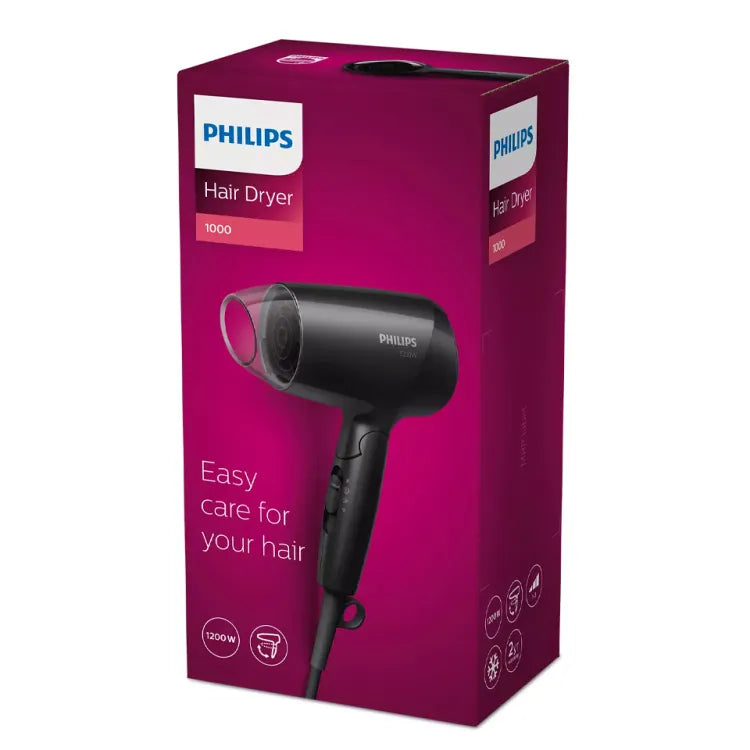 Philips EssentialCare Dryer Compact Black BHC010/13