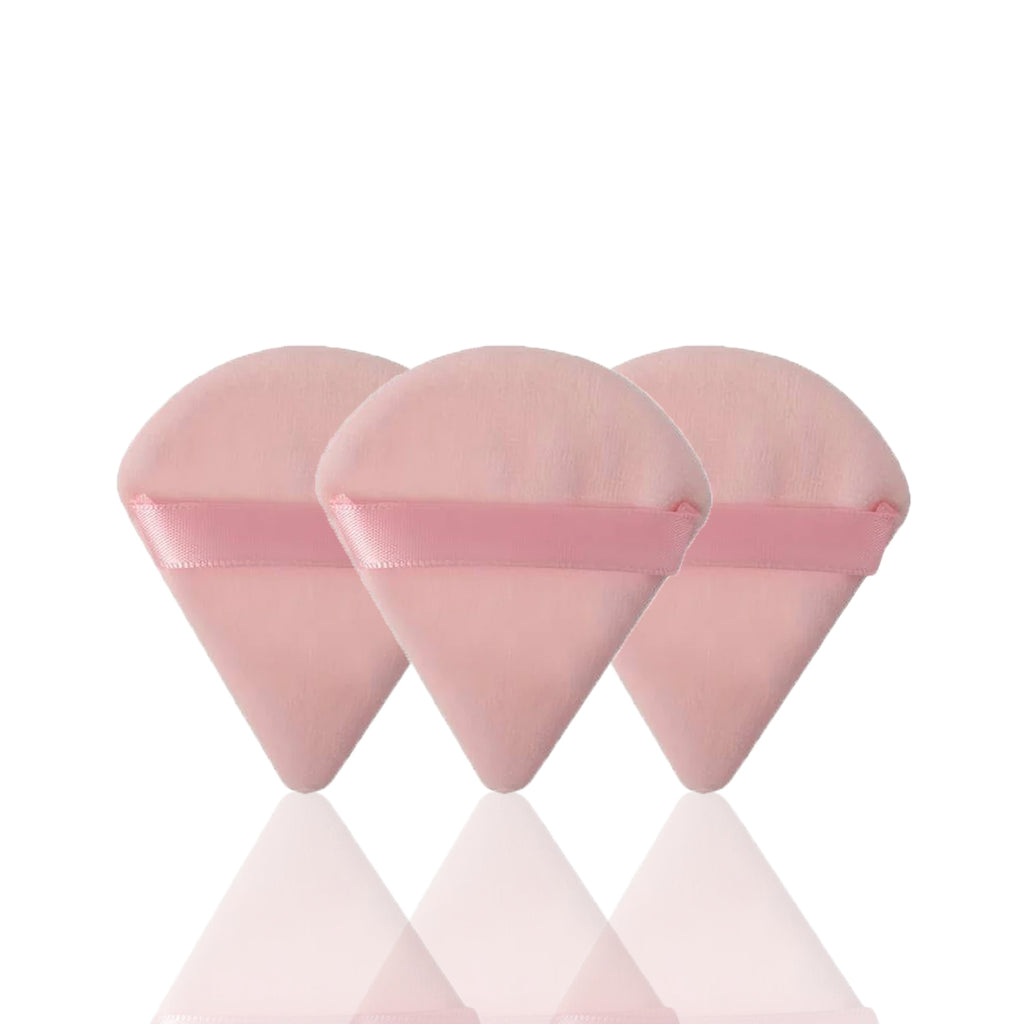 Shein  Powder Puffs Triangle Soft Face Makeup Blender Light PINK( PACK OF 3)