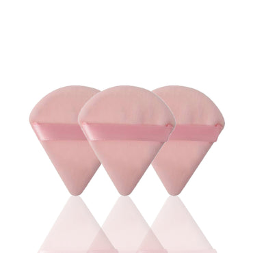 Shein  Powder Puffs Triangle Soft Face Makeup Blender Light PINK( PACK OF 3)