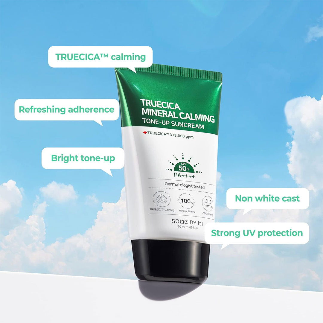 Some By Mi Truecica Mineral Calming Tone-Up Suncream / SPF50+