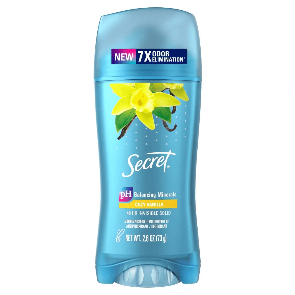 Shop Secret Anti-Perspirant Deodorant Invisible Solid Vanilla in Pakistan -Colorshow.pk