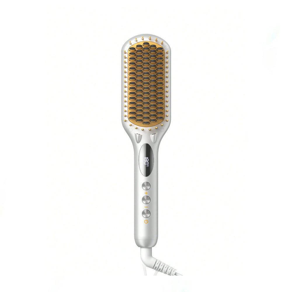 SHEGLAM Sleek Chic Triple Grip Straightening Brush-US Plug