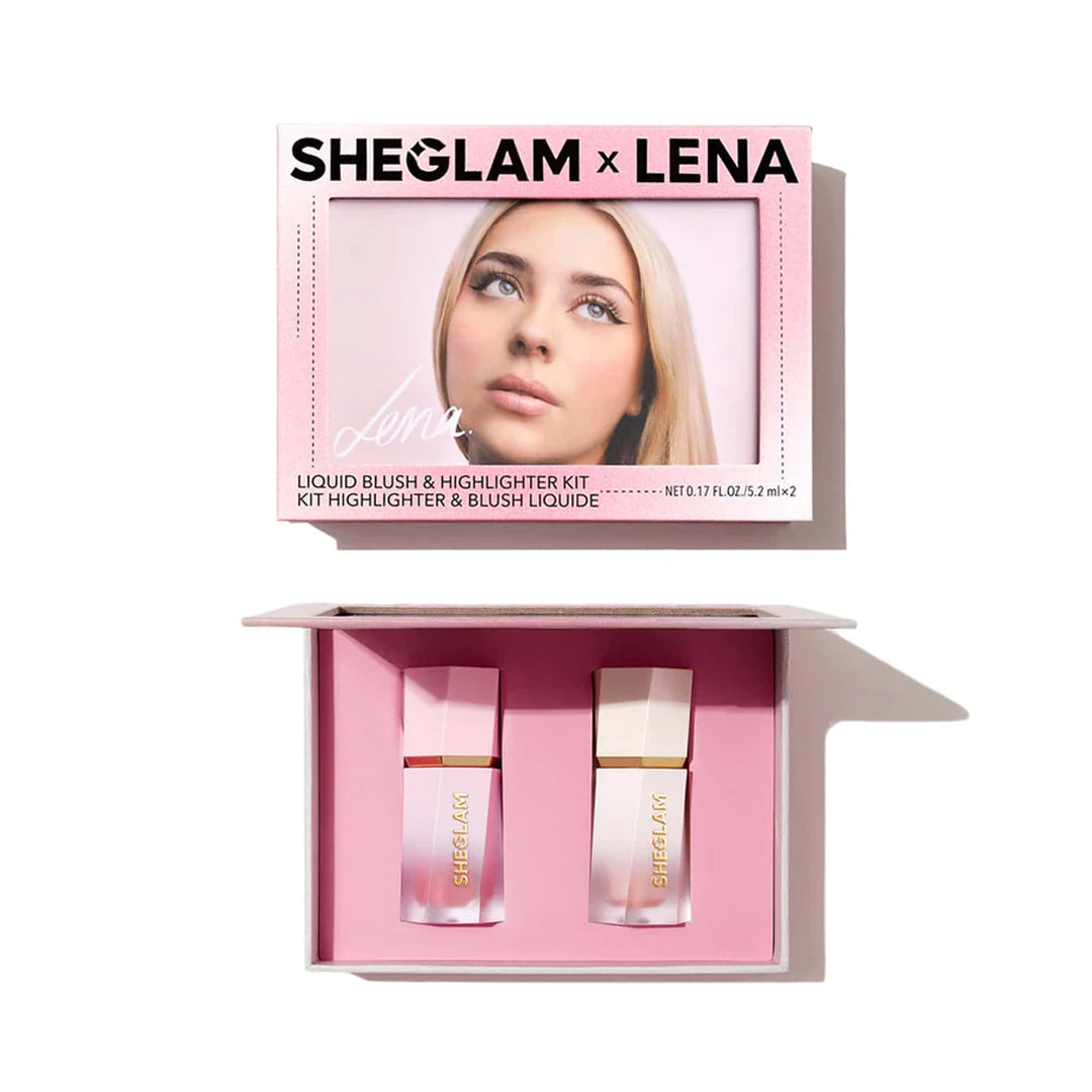 Shop SHEGLAM X LENA Liquid Blush & Highlighter Kit Online in Pakistan - ColorshowPk 