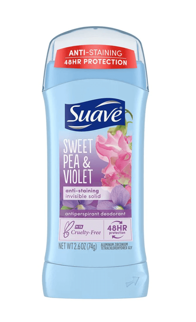 Shop Suave Sweet Pea & Violet anti-perspirant deodorant in Pakistan -Colorshow.pk