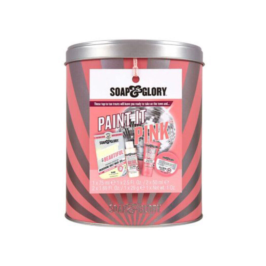 Soap & Glory Paint It Pink Original Pink Christmas Gift Set Tin