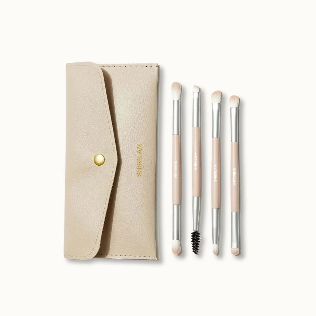 Sheglam Glam 101 Face Essentials Brush Set With Bag