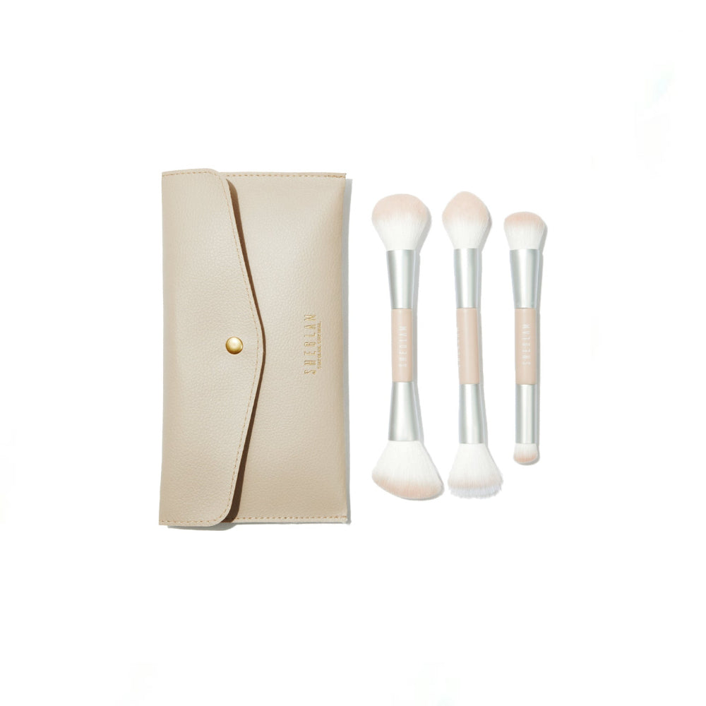 Sheglam Glam 101 Face Essentials Brush Set With Bag