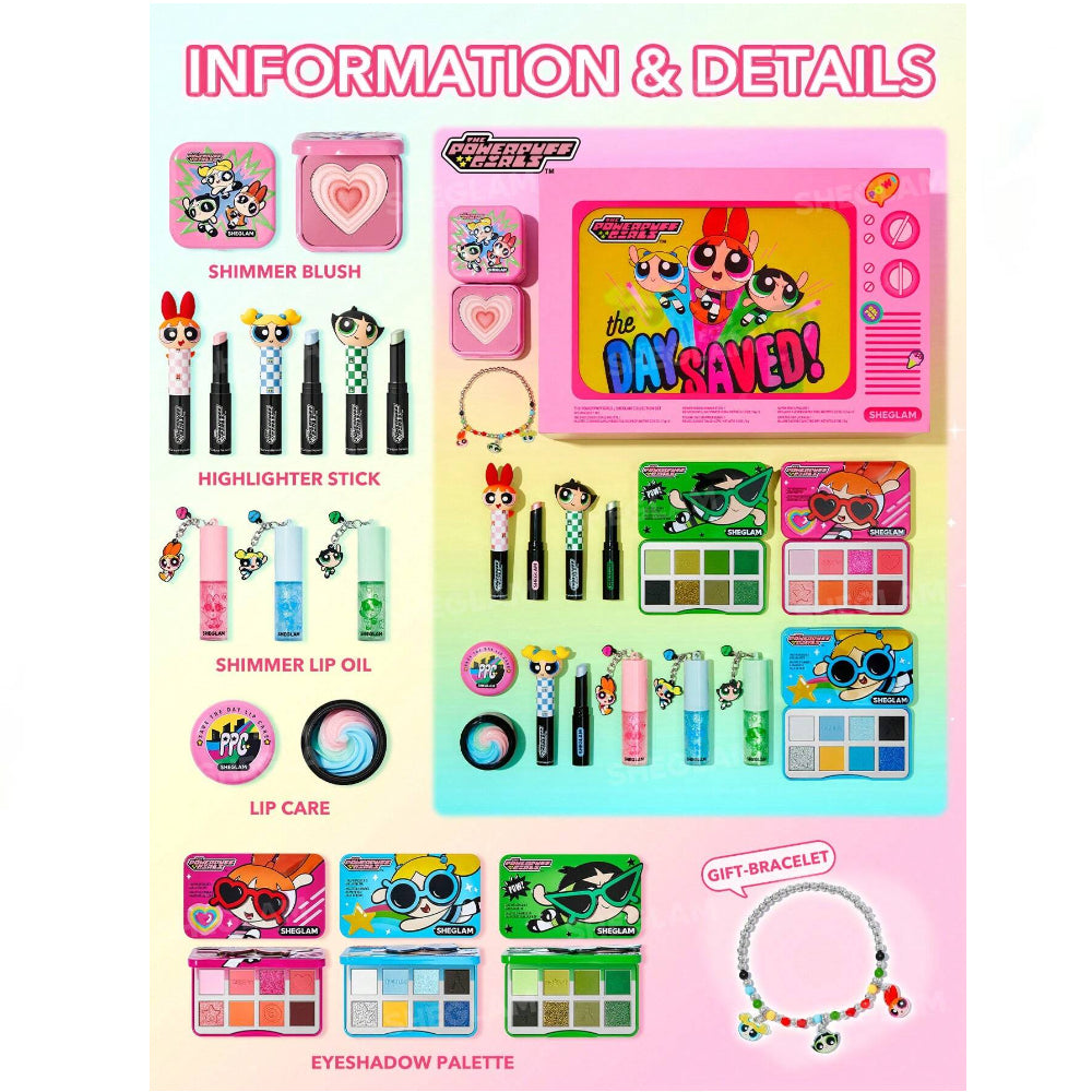 The Powerpuff Girls X SHEGLAM Collection Set