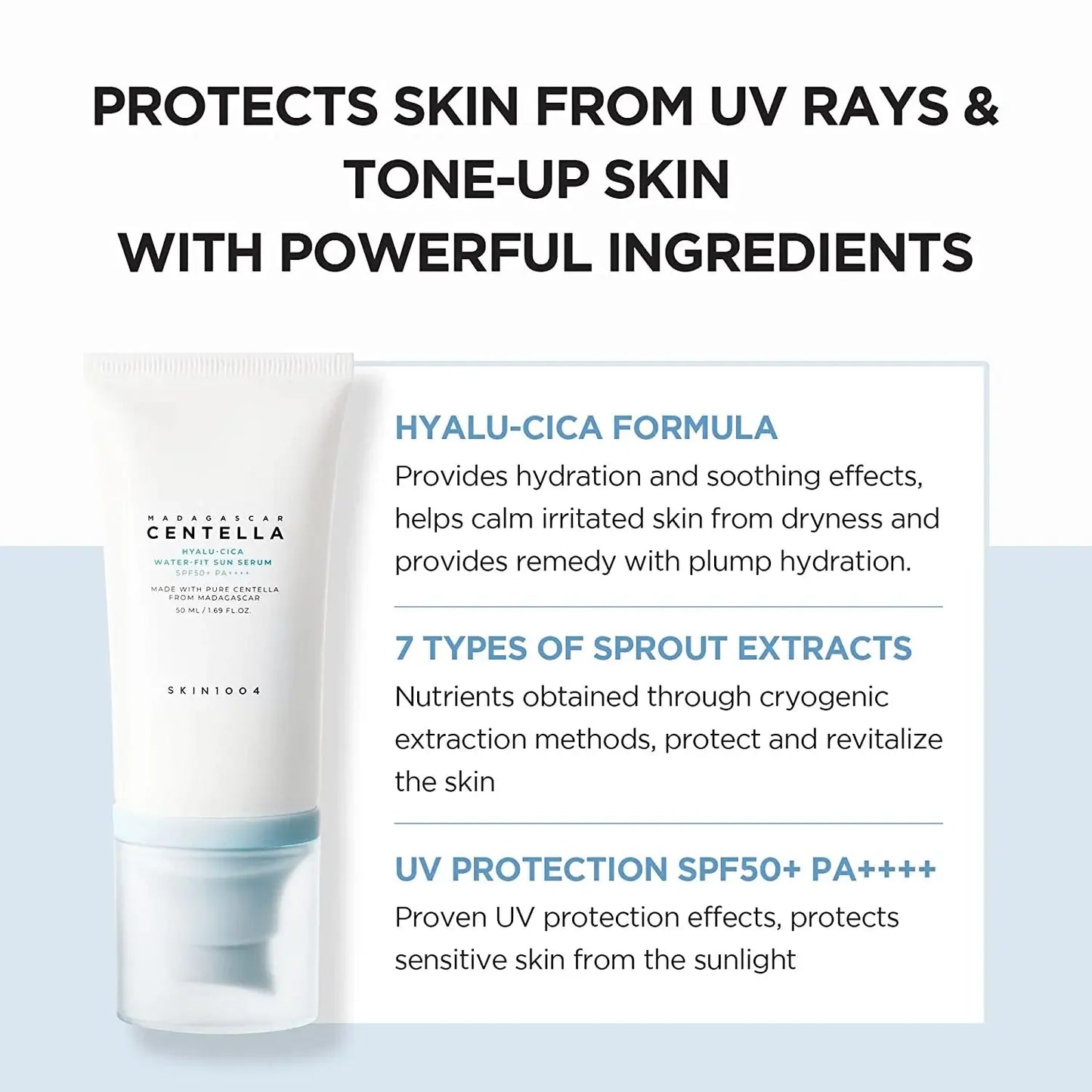Shop Skin1004 Centella Hyalu-Cica Water-Fit Sun Serum online in Pakistan-At Colorshow.pk 