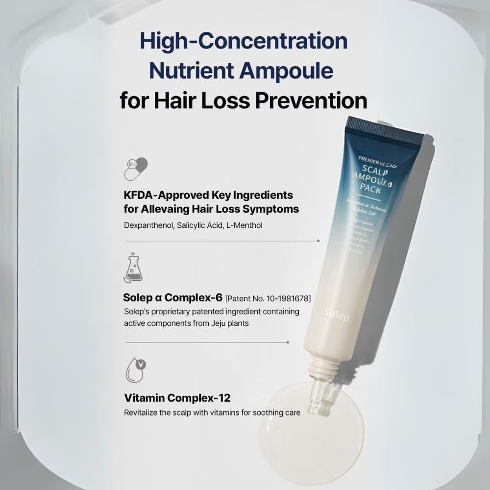Solep Premier Hi-Gro Scalp Ampoule Pack