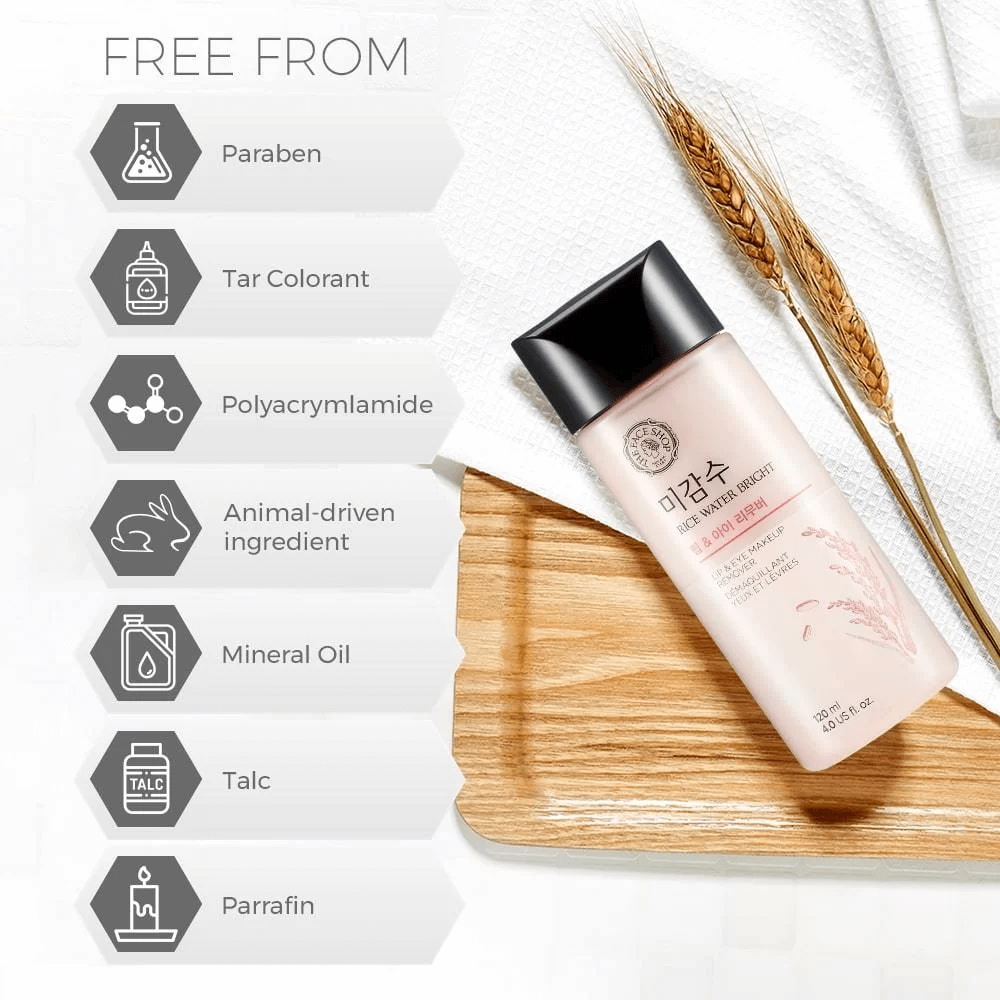 The Face Shop Rice Water Bright Lip and Eye Makeup Remover