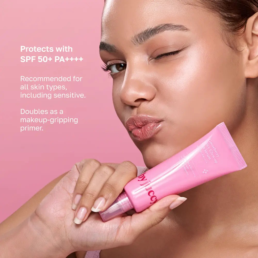 by juccy Gooseberry Juicy Glow-up Sun Serum SPF50+ PA++++