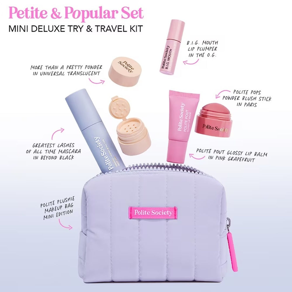 Polite Society Petite & Popular Mini Deluxe Travel Kit