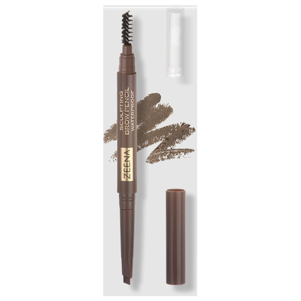 ZEENA SCULPTING BROW PENCIL WATERPROOF-CHOCOLATE BROWN