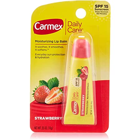Carmex Moisturizing Lip Balm Tube Strawberry SPF 15