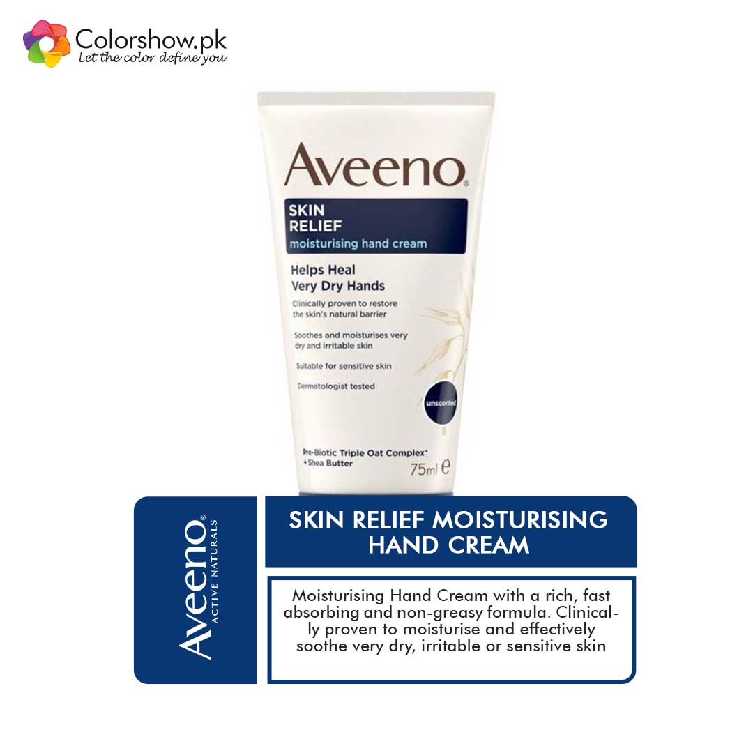 Shop AVEENO SKIN RELIEF MOISTURISING HAND CREAM Online in Pakistan - ColorshowPk 