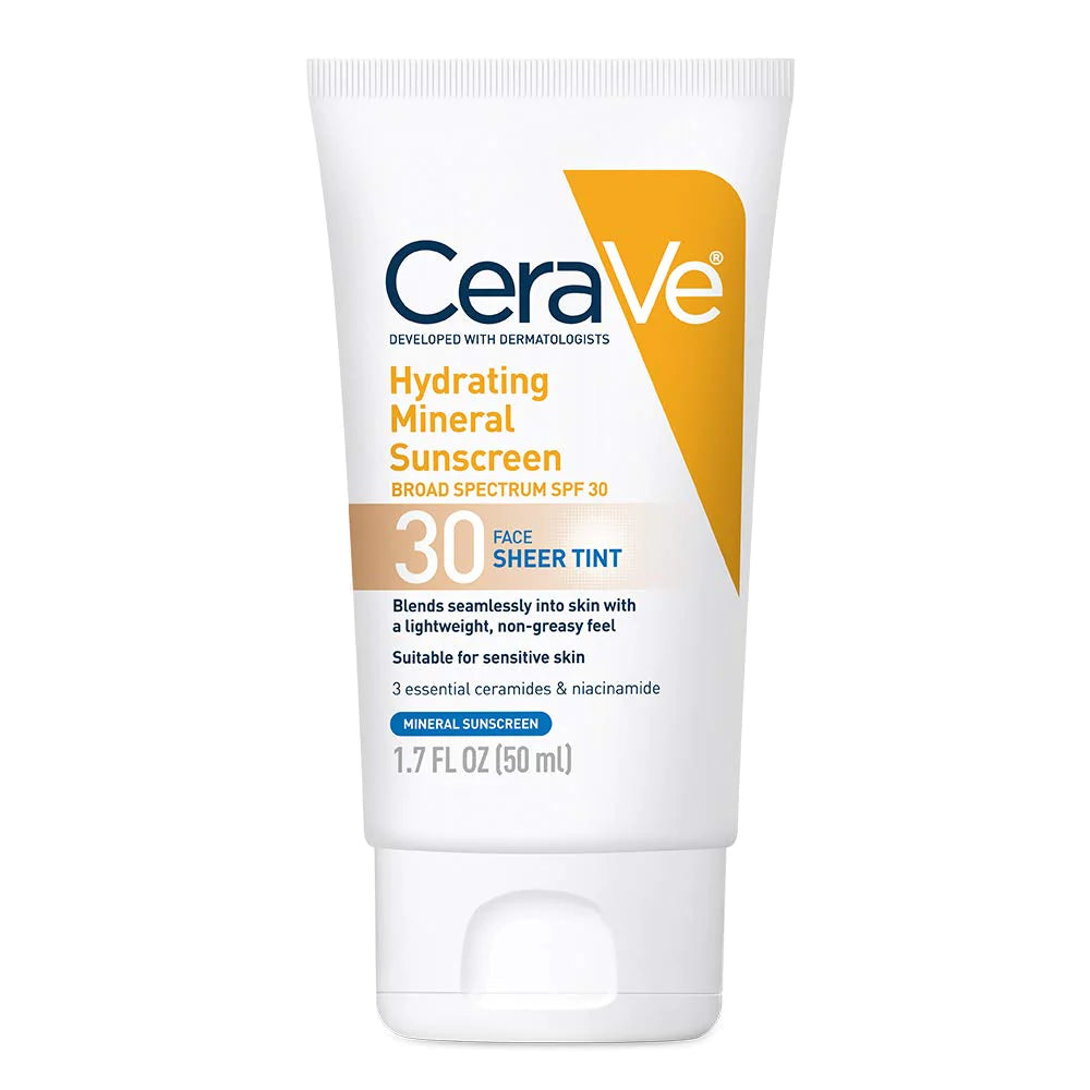 Shop CeraVe Hydrating Mineral Sunscreen SPF 30 Face Lotion Online in Pakistan - ColorshowPk 