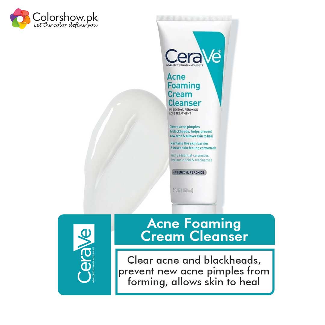 Kanon æggelederne strop Cerave acne foaming cream cleanser | ColorShow