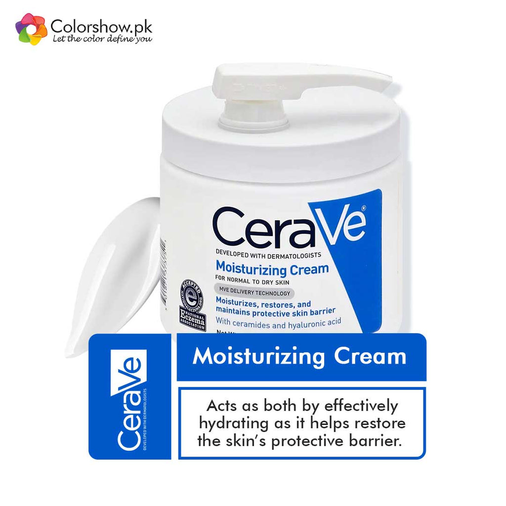 Cerave moisturizing cream pump normal to dry skin | ColorShow