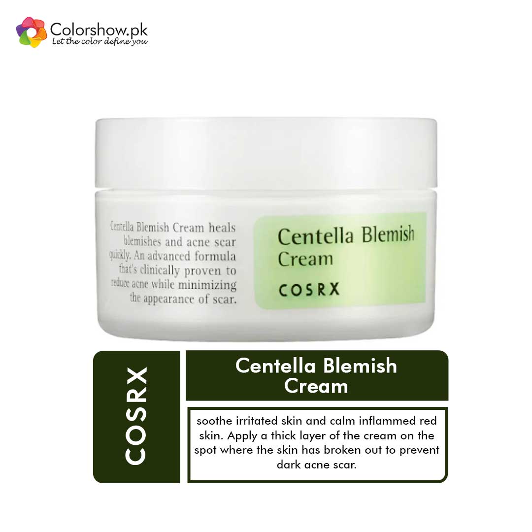 Shop Cosrx Centella Blemish Cream Online in Pakistan - ColorshowPk 