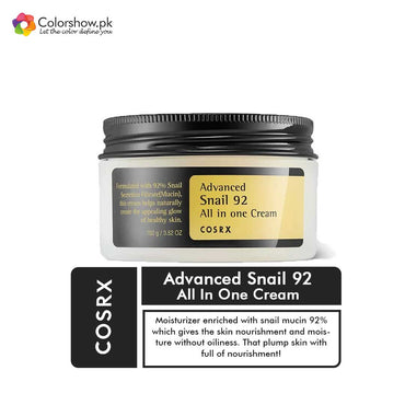  Shop Cosrx - Advanced Snail 92 All In One Cream, Online in Pakistan - ColorshowPk