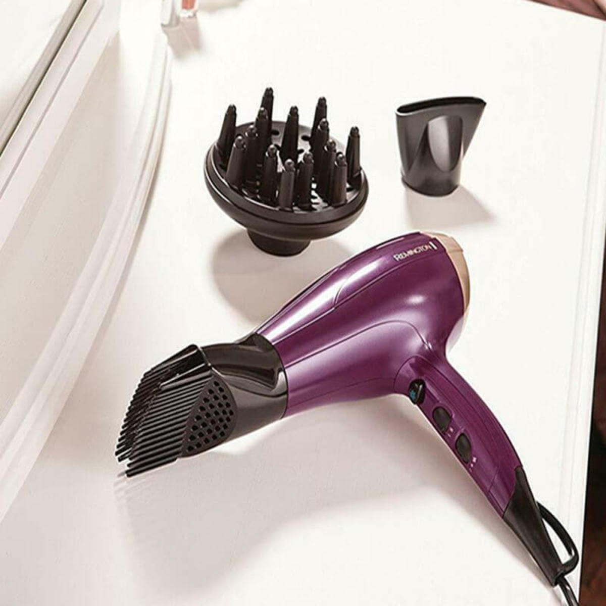 REMINGTON D5219-Hair Dryer-Style Spin Curl Kit 2300W