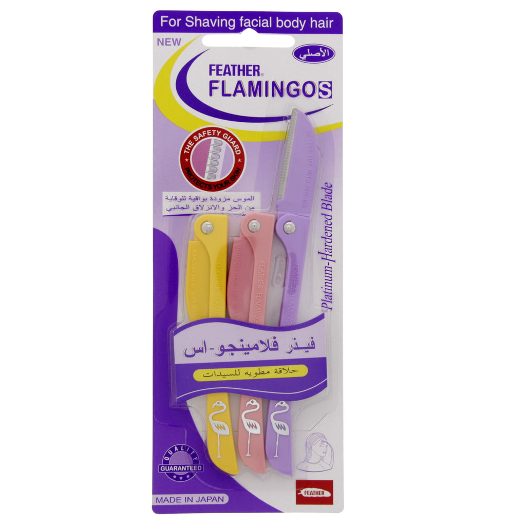 Feather flamingos facial razor | ColorShow