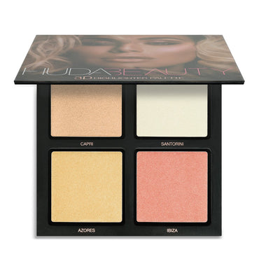 Huda Beauty 3D Highlighter Palette Pink Sands