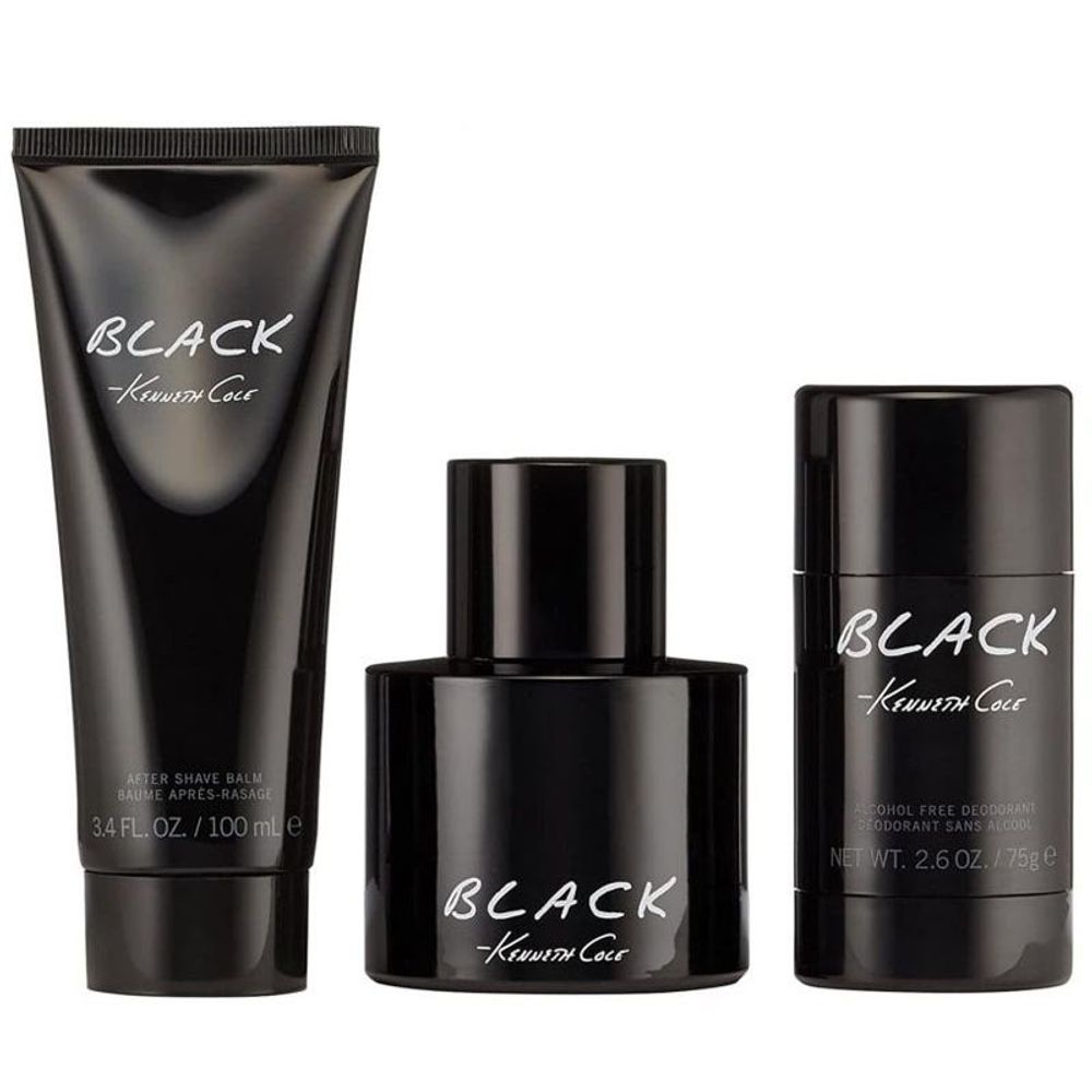 Kenneth Cole Black Man EDT 100ml + ASB 100ml + DS 75ml