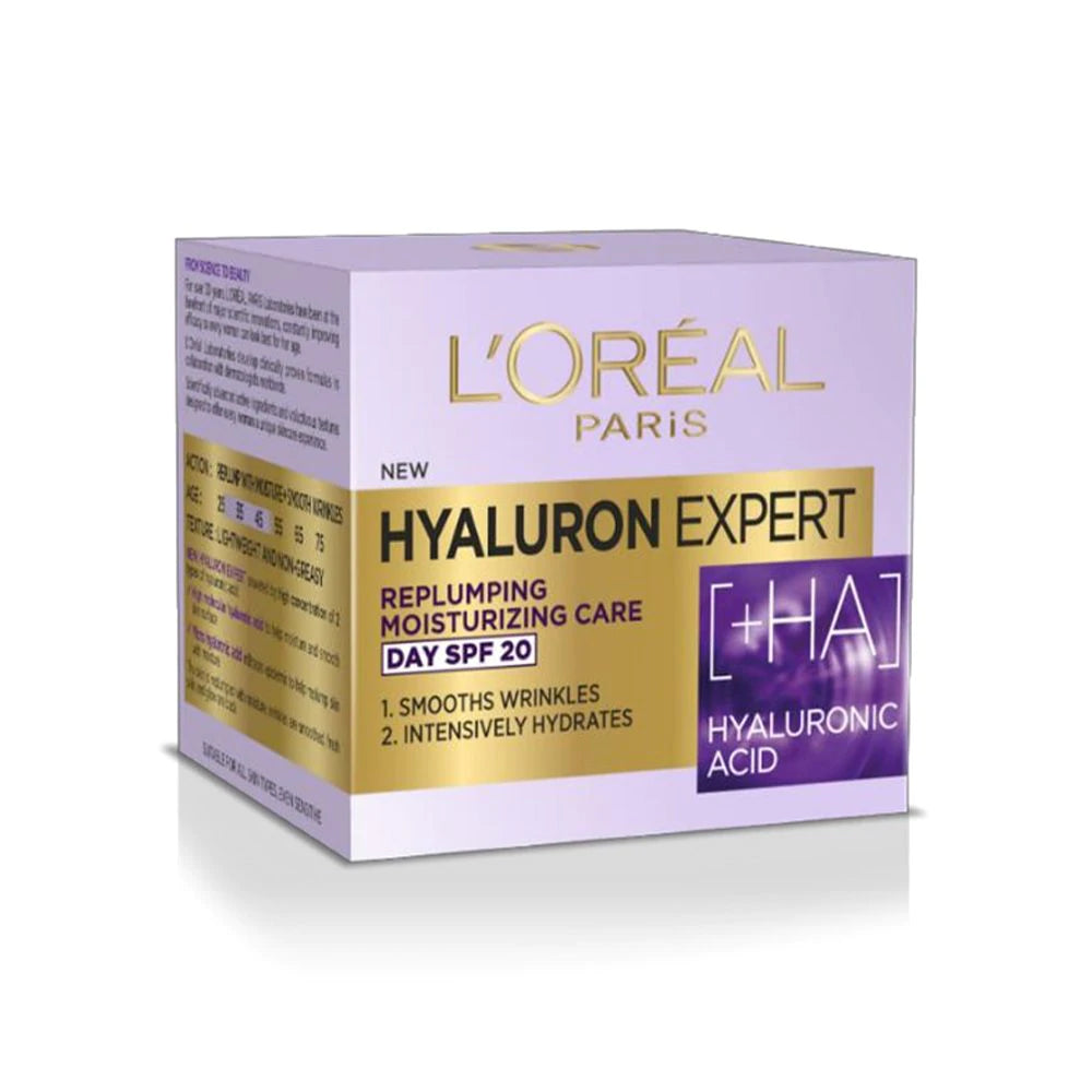 L'Oreal Paris Hyaluron Expert Replumping Moisturizing Care Day Cream, SPF 20