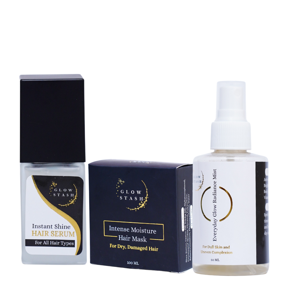 GlowStash Top Picks ( Hair Serum + Face Mist + Hair Mask 100 ML  )
