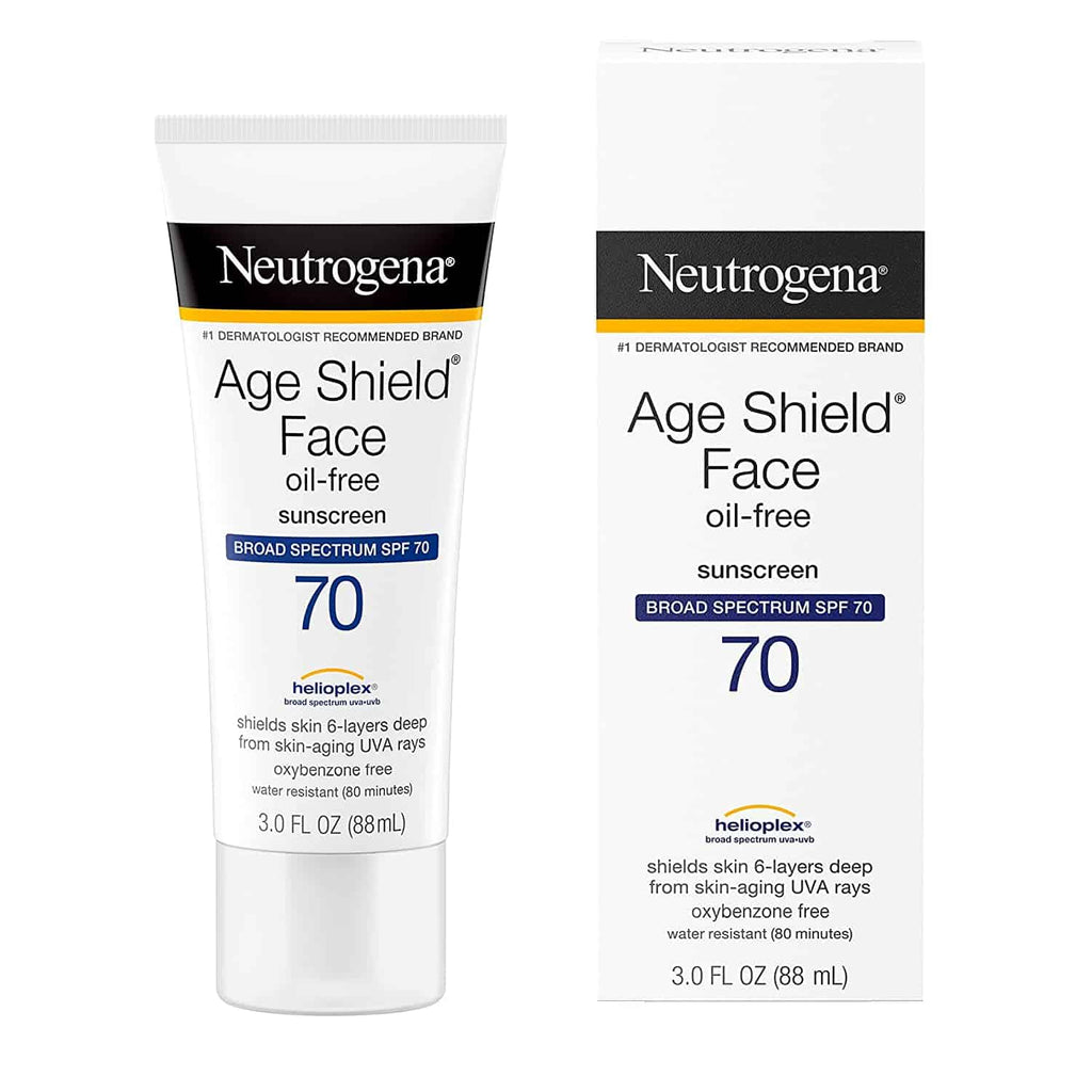 Shop Neutrogena Age Shield Face Sunscreen Broad Spectrum SPF 70 Online In Pakistan at colorshow.pk
