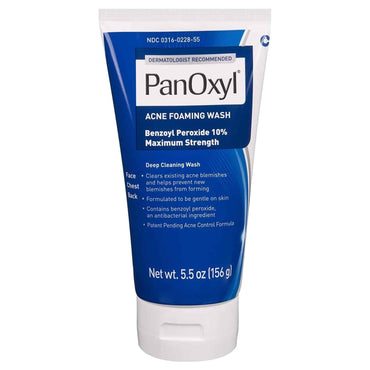 PanOxyl Acne Foaming Wash Benzoyl Peroxide 10% Maximum Strength