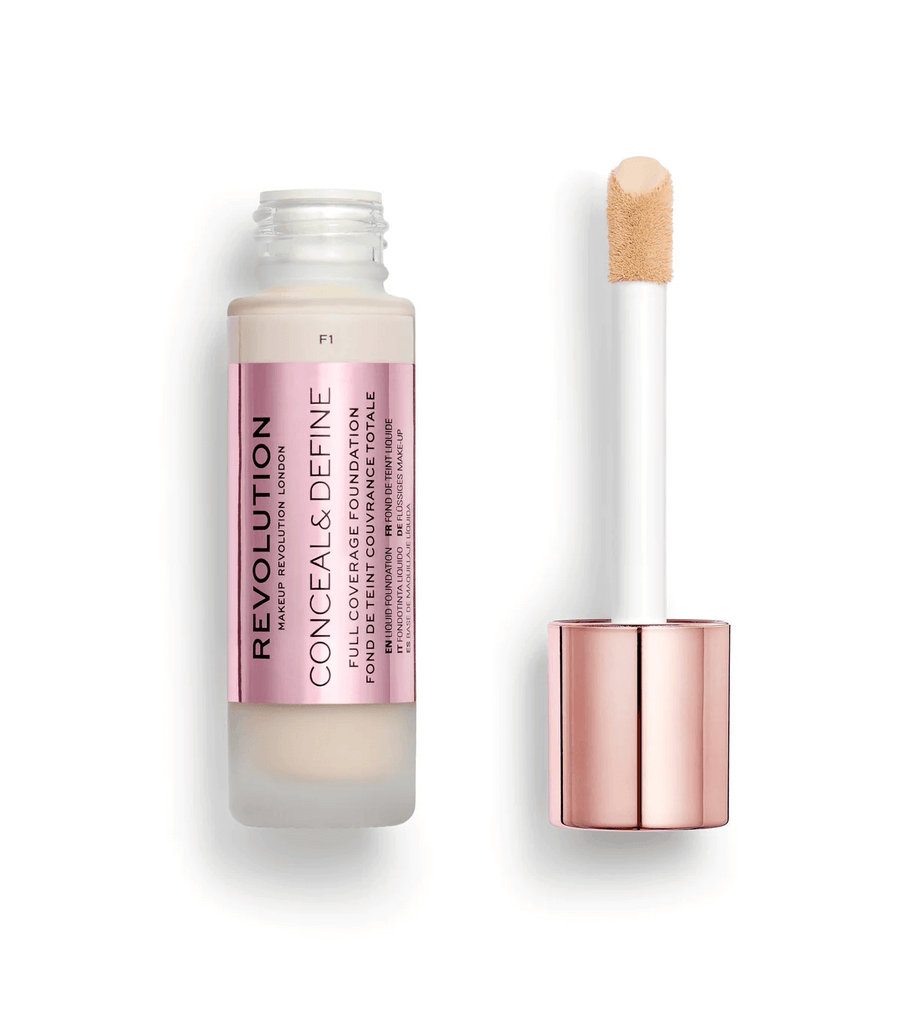 Buy Makeup Revolution Conceal & Define Foundation F1 26ml  Online in Pakistan  at Colorshowpk