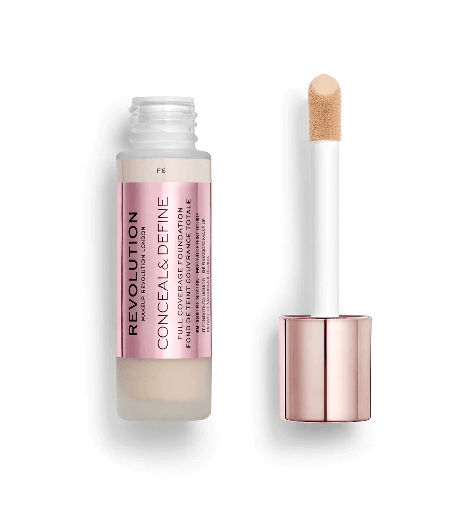  Makeup Revolution Conceal & Define Foundation F6 -Colorshowpk