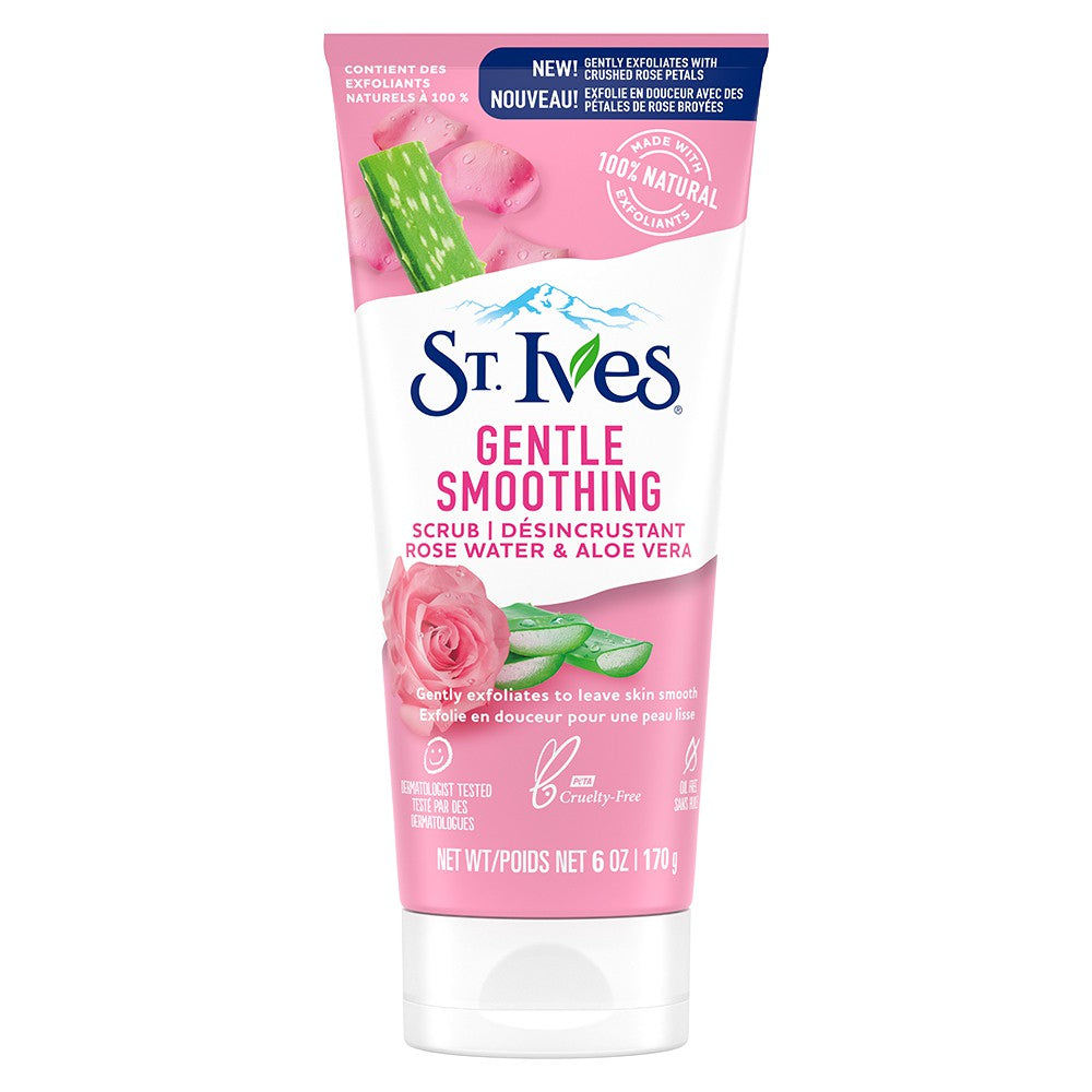 STIVES FACE SCRUB GENTLE SMOOTHING ROSE WATER & ALOE VERA