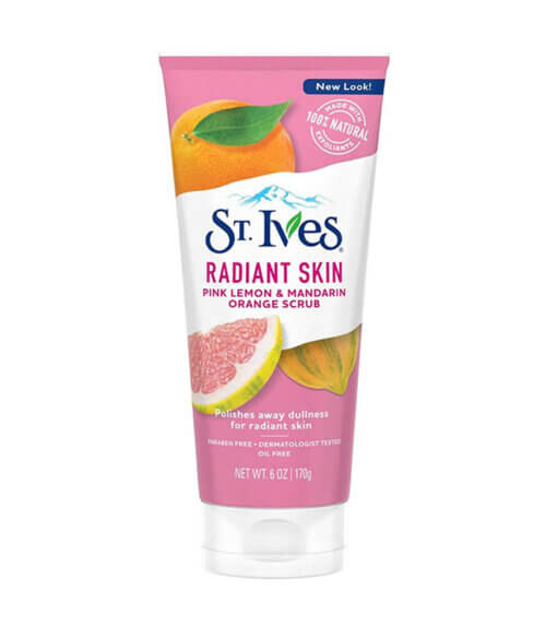 STIVES FACE SCRUB RADIANT SKIN PINK LEMON & MANDARIN ORANGE SCRUB 6OZ/170G